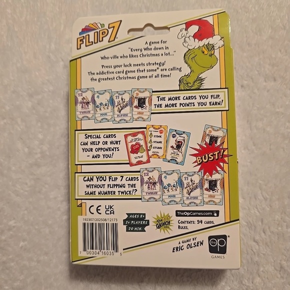Grinch FLIP 7 Card Game - Picture 2 of 2